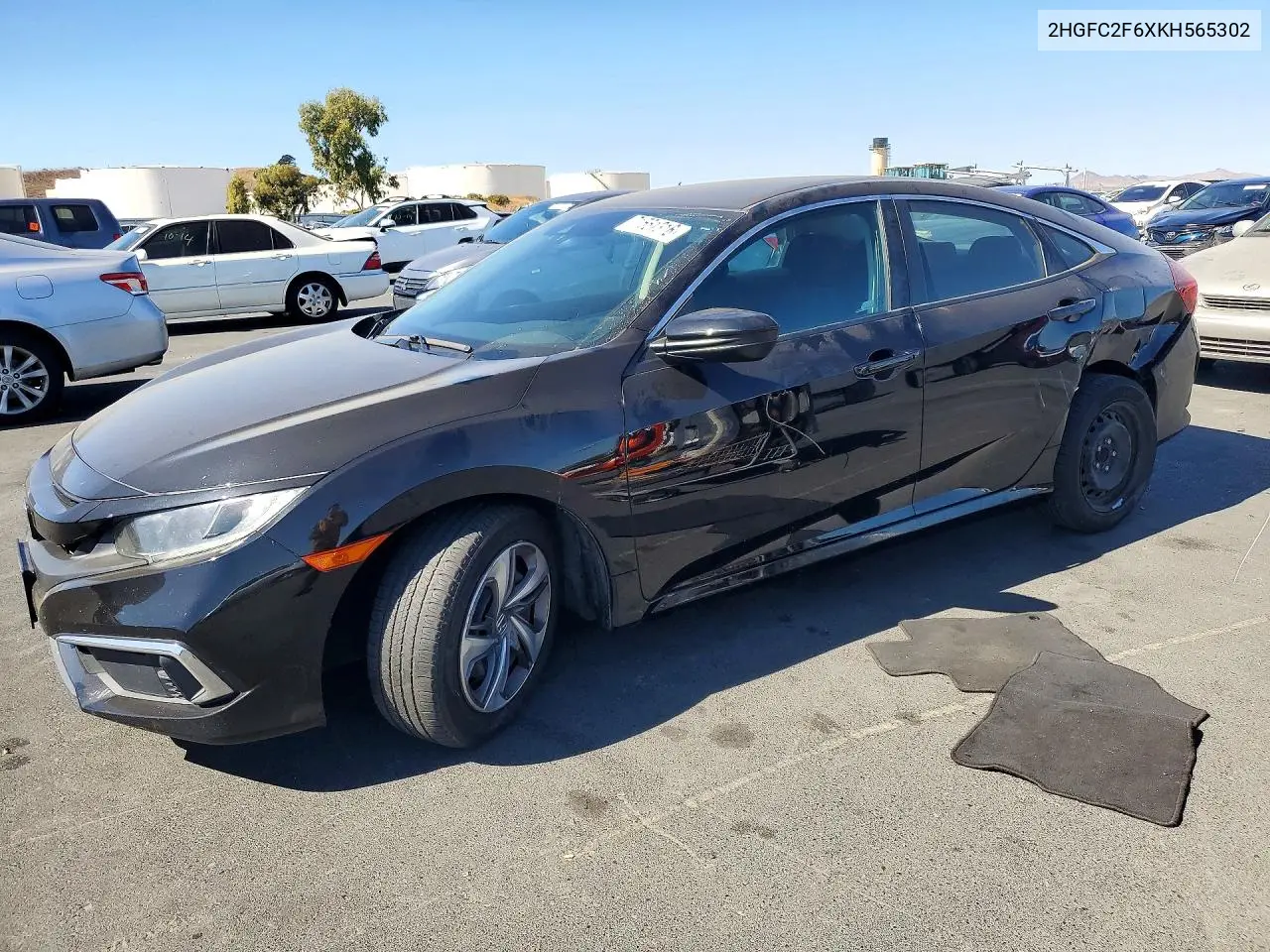 HONDA CIVIC 2019, VIN 2HGFC2F6XKH565302