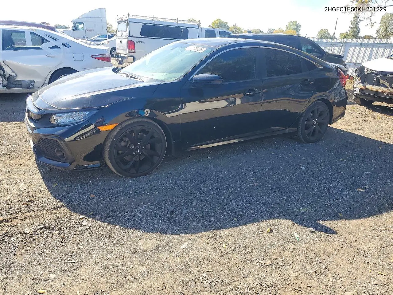 HONDA CIVIC 2019, VIN 2HGFC1E50KH201229