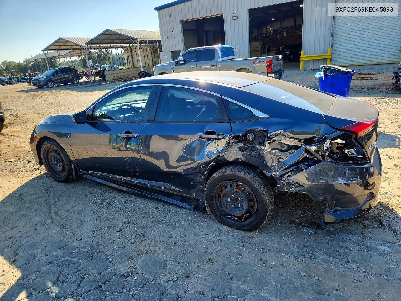 2019 HONDA CIVIC VIN 19XFC2F69KE045893 — фото 2