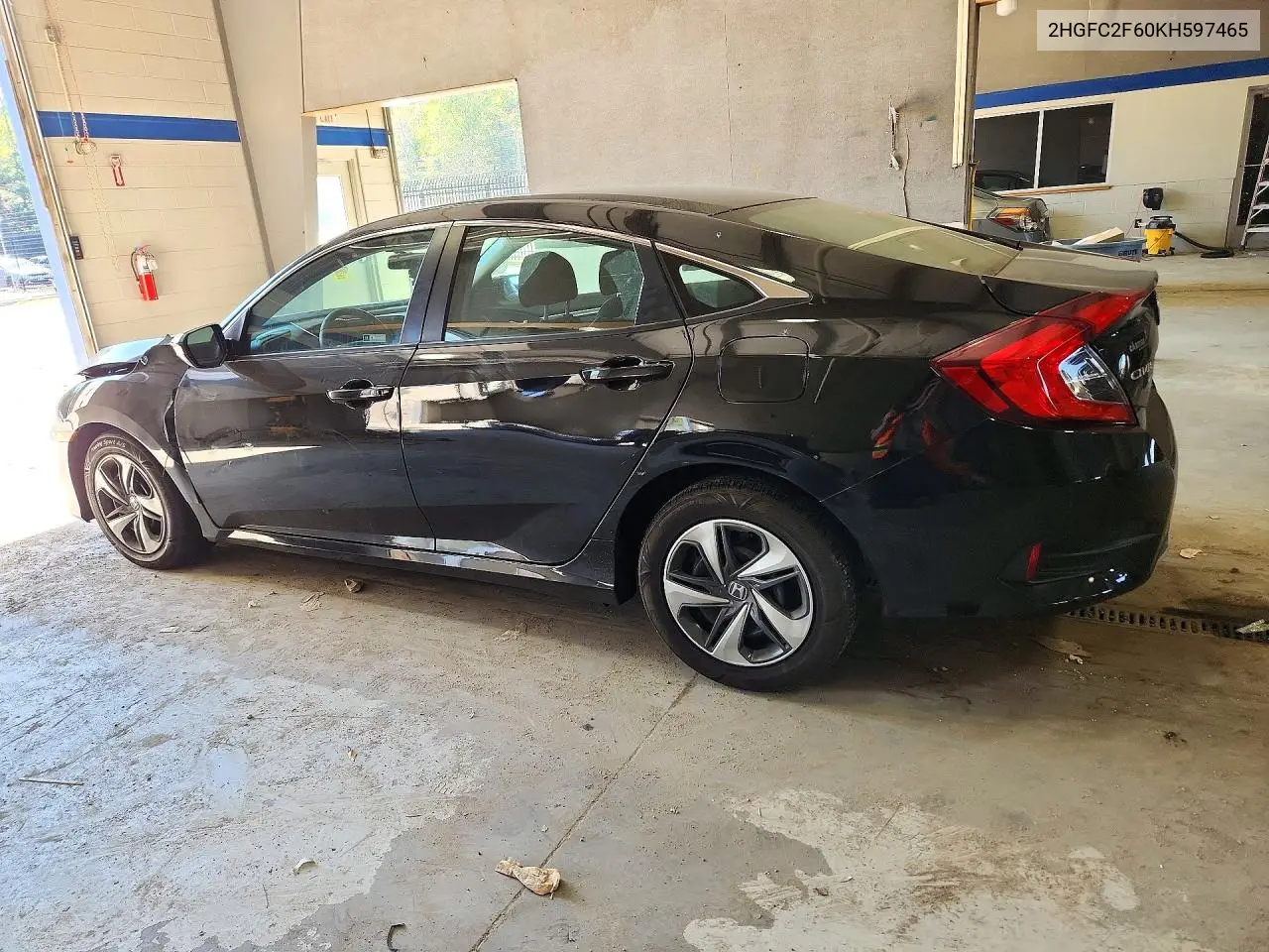2019 HONDA CIVIC VIN 2HGFC2F60KH597465 — фото 2