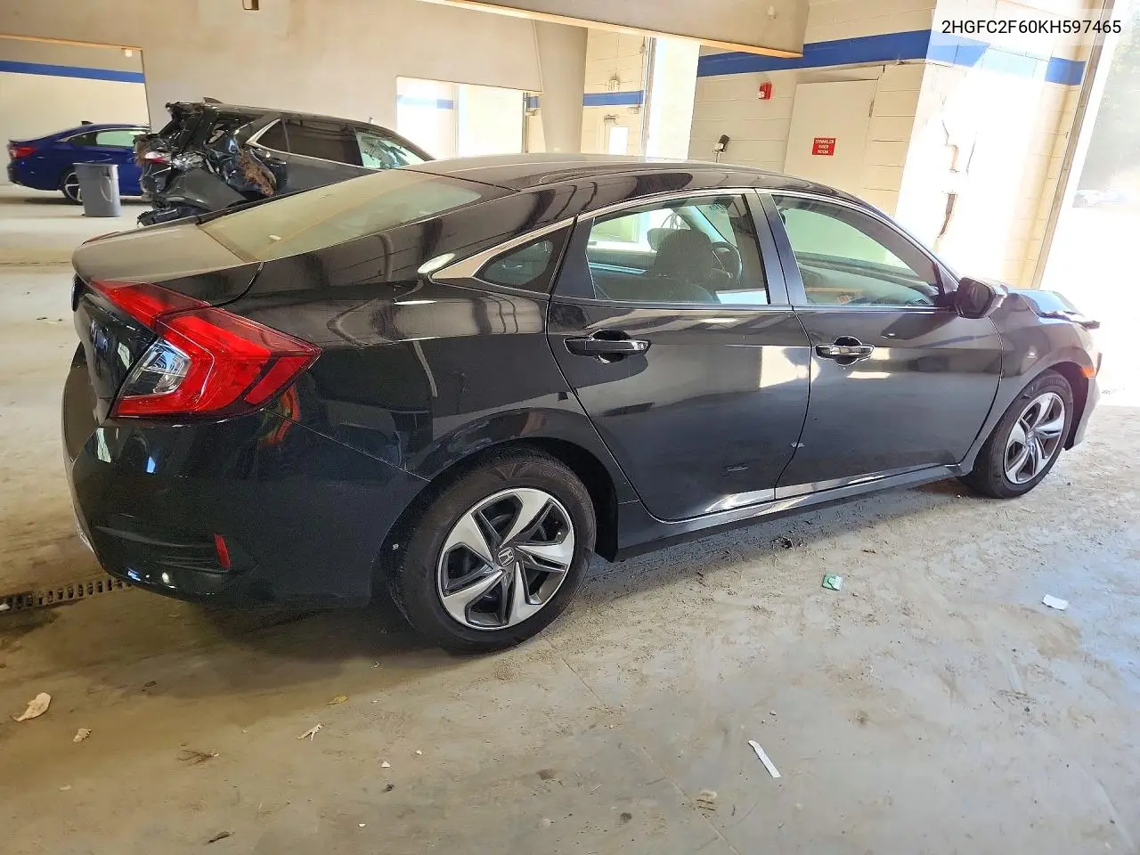 2019 HONDA CIVIC VIN 2HGFC2F60KH597465 — фото 3