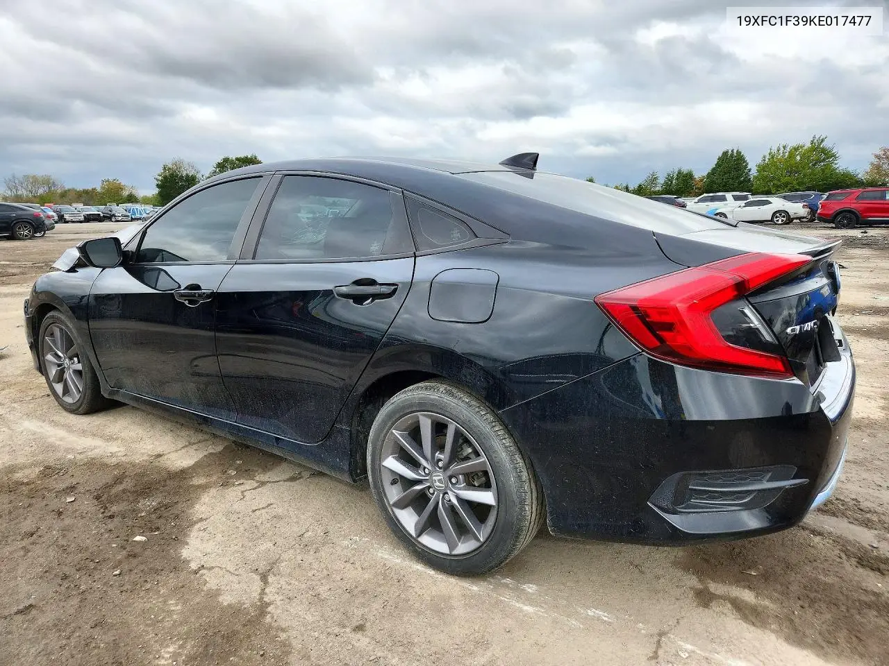 2019 HONDA CIVIC VIN 19XFC1F39KE017477 — фото 2