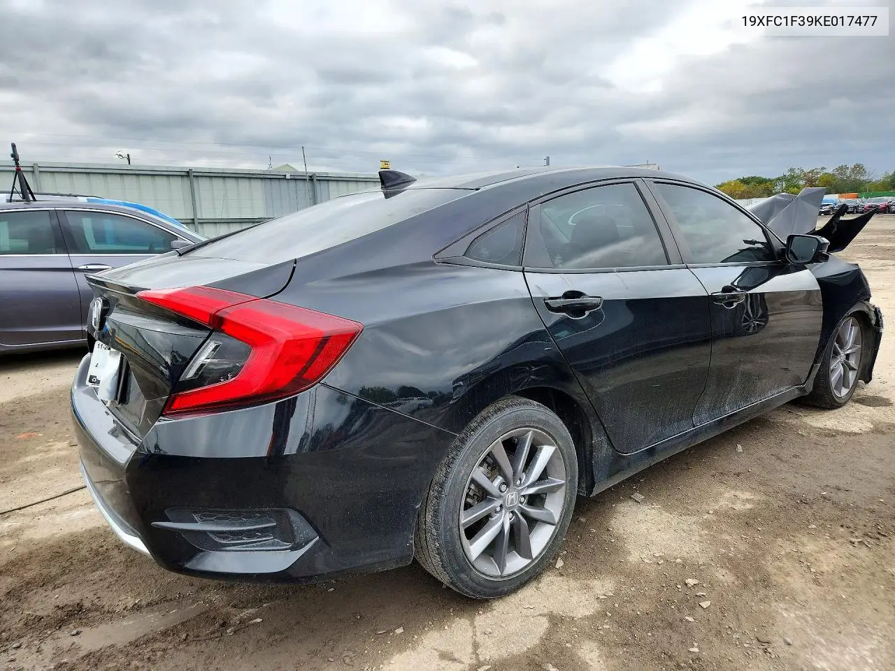 2019 HONDA CIVIC VIN 19XFC1F39KE017477 — фото 3