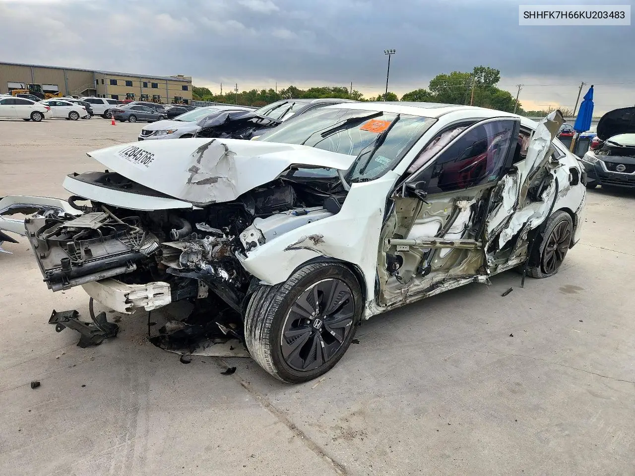 HONDA CIVIC 2019, VIN SHHFK7H66KU203483