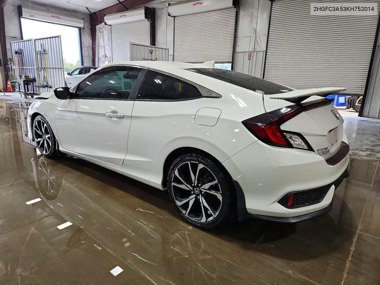 2019 HONDA CIVIC VIN 2HGFC3A53KH752014 — фото 2