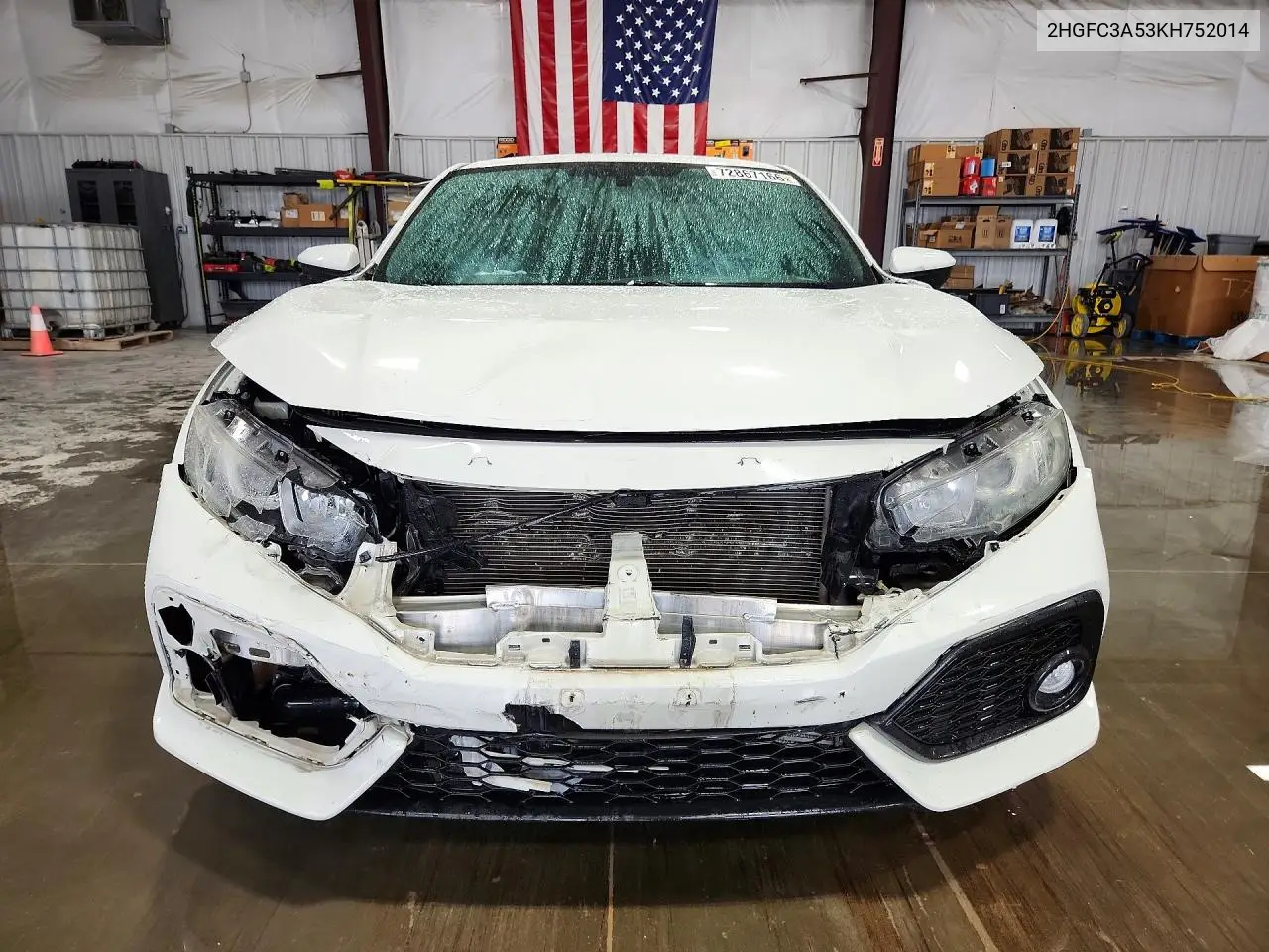2019 HONDA CIVIC VIN 2HGFC3A53KH752014 — фото 5