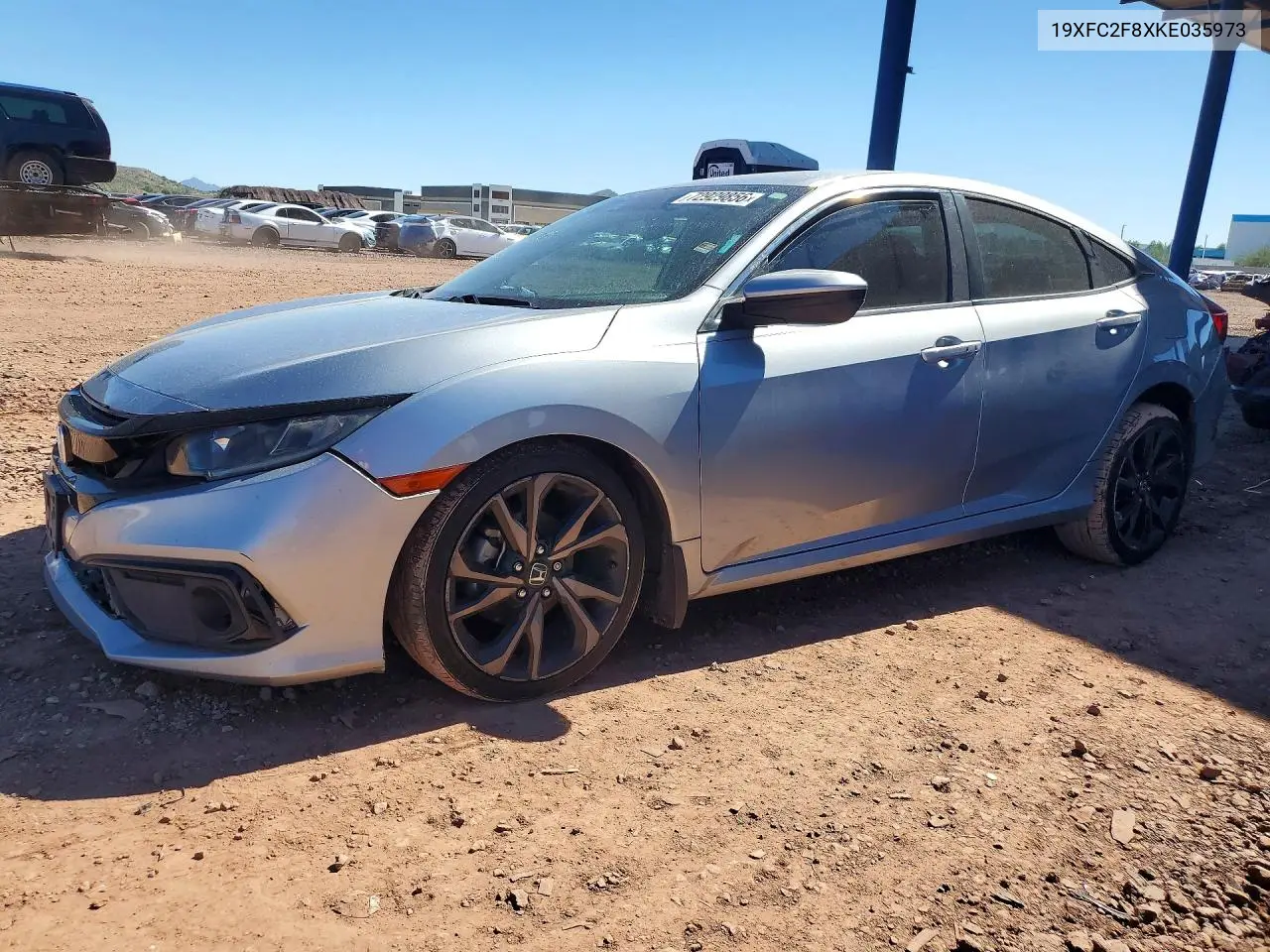 HONDA CIVIC 2019, VIN 19XFC2F8XKE035973