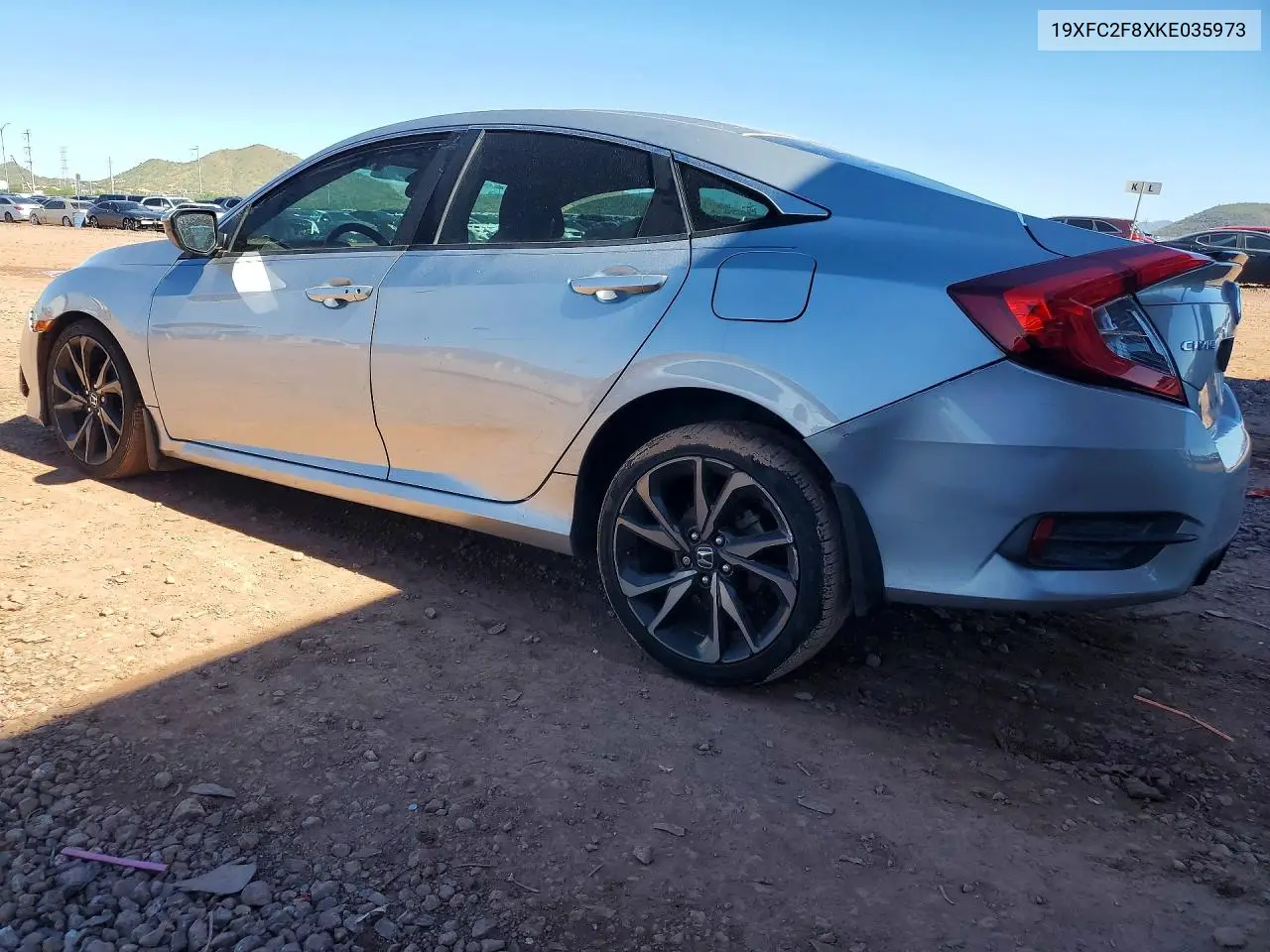2019 HONDA CIVIC VIN 19XFC2F8XKE035973 — фото 2