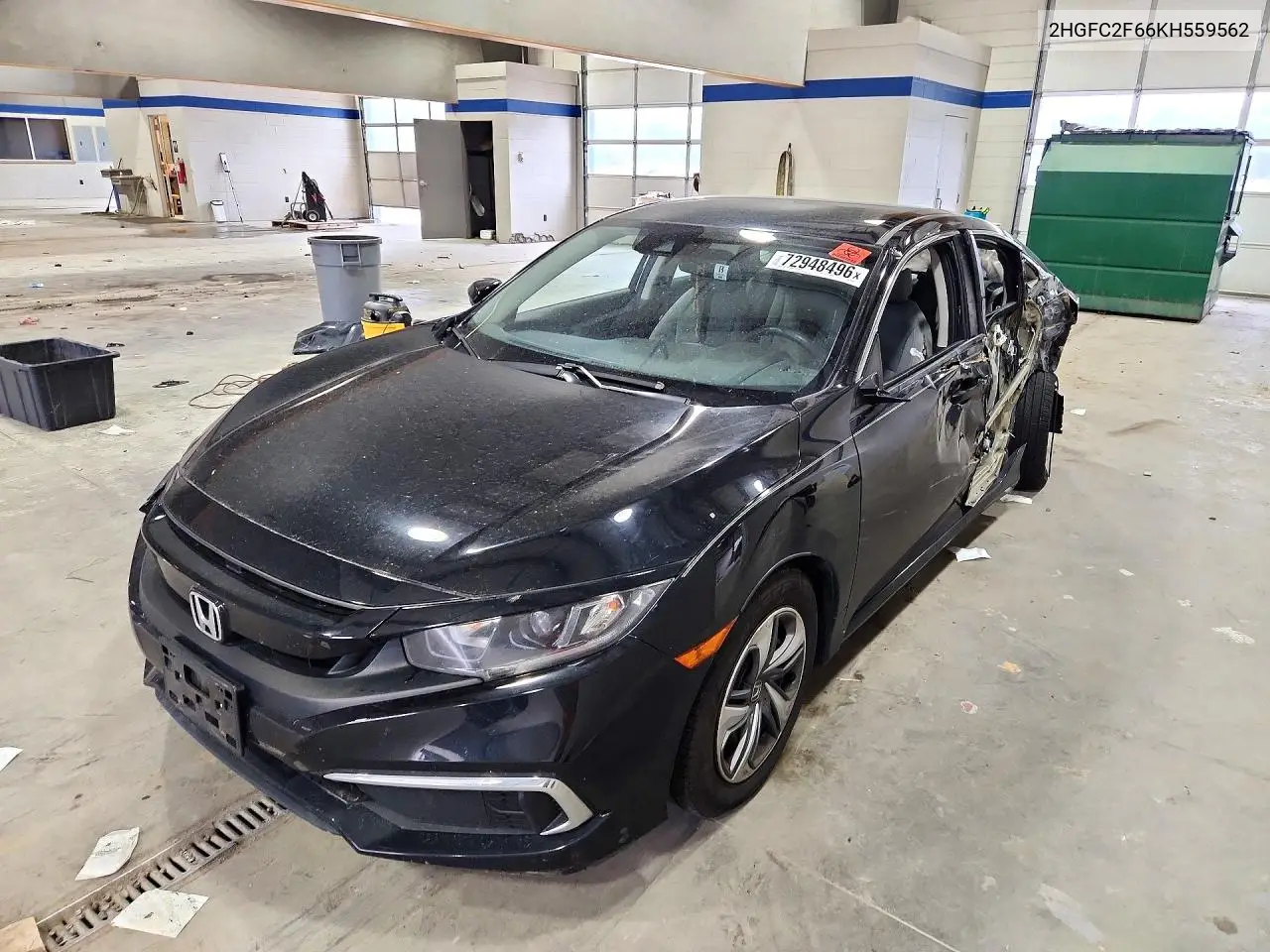 HONDA CIVIC 2019, VIN 2HGFC2F66KH559562