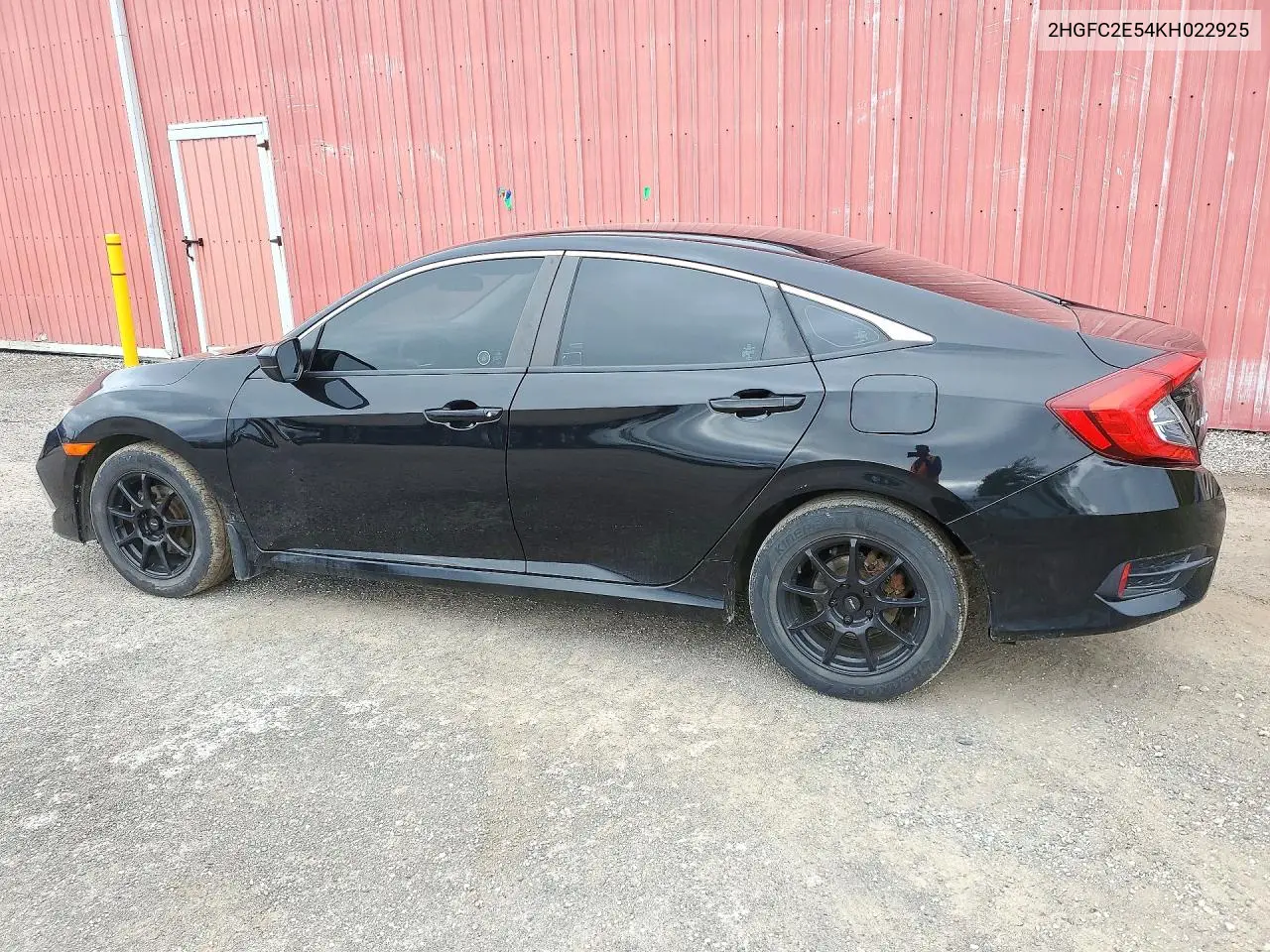 2019 HONDA CIVIC VIN 2HGFC2E54KH022925 — фото 2