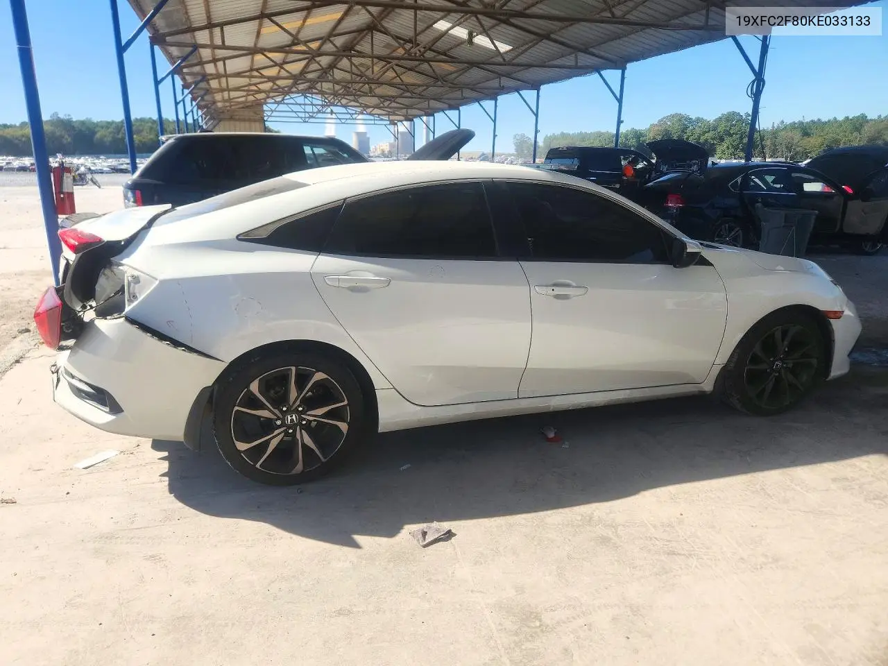 2019 HONDA CIVIC VIN 19XFC2F80KE033133 — фото 3