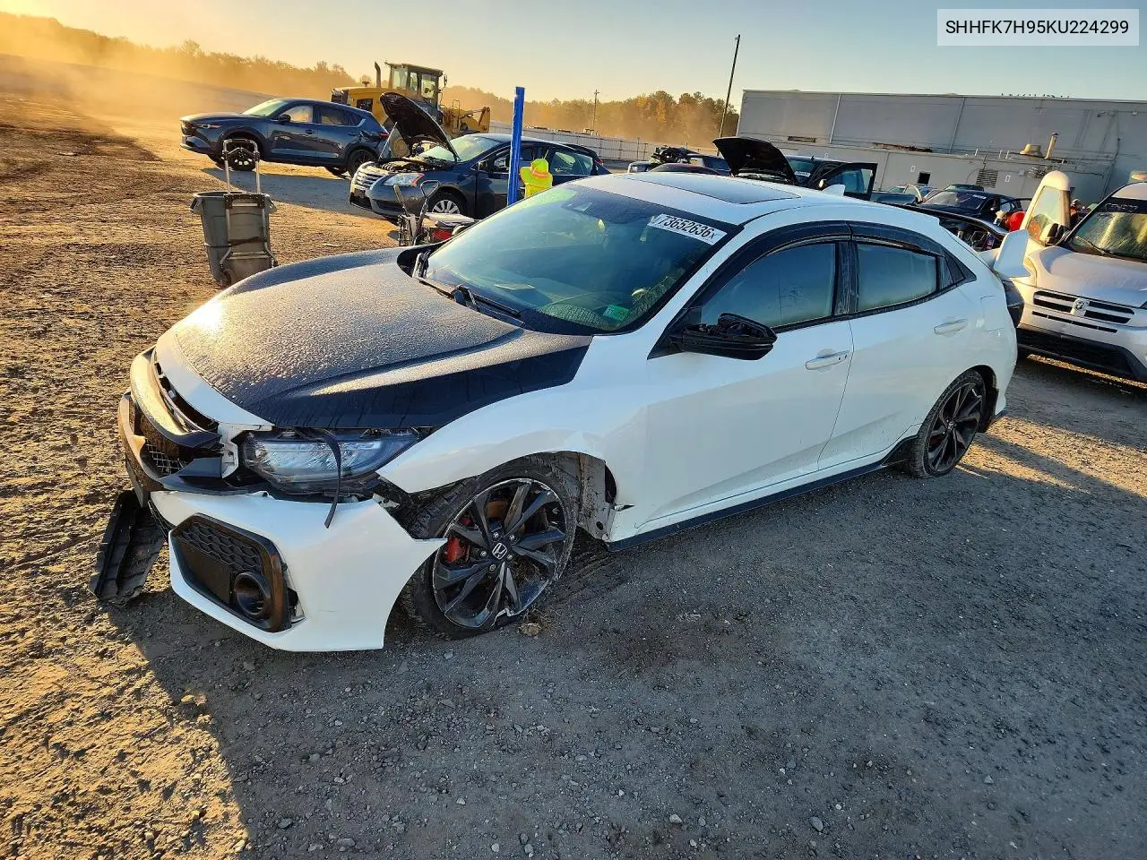 HONDA CIVIC 2019, VIN SHHFK7H95KU224299