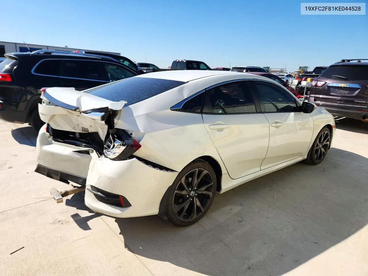 2019 HONDA CIVIC VIN 19XFC2F81KE044528 — фото 3