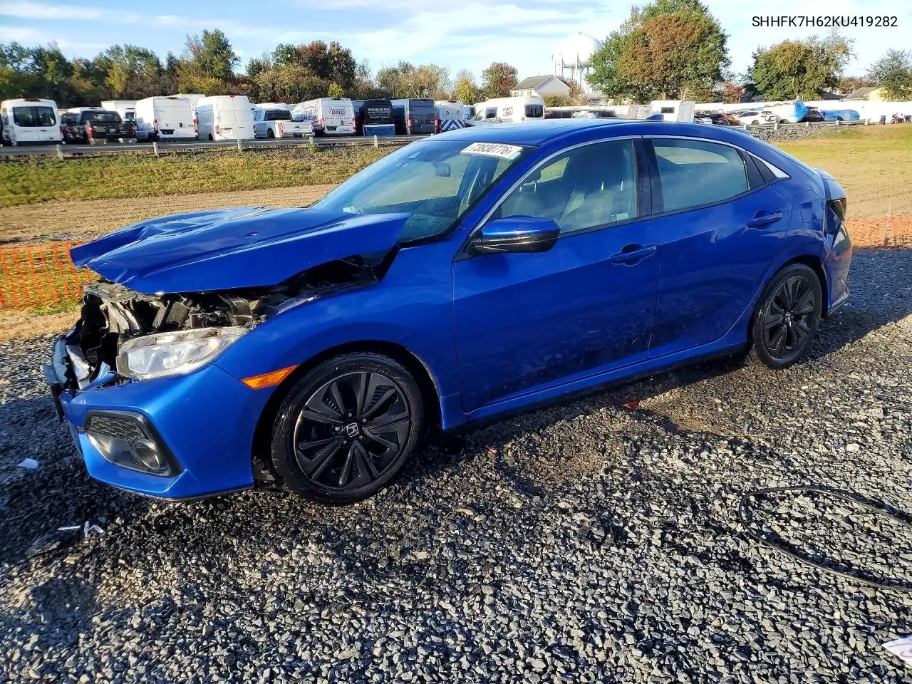 HONDA CIVIC 2019, VIN SHHFK7H62KU419282
