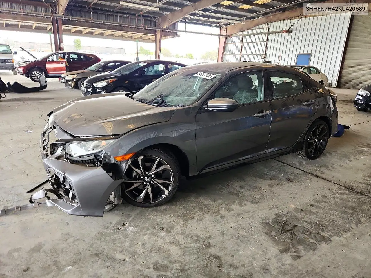 HONDA CIVIC 2019, VIN SHHFK7H42KU420589