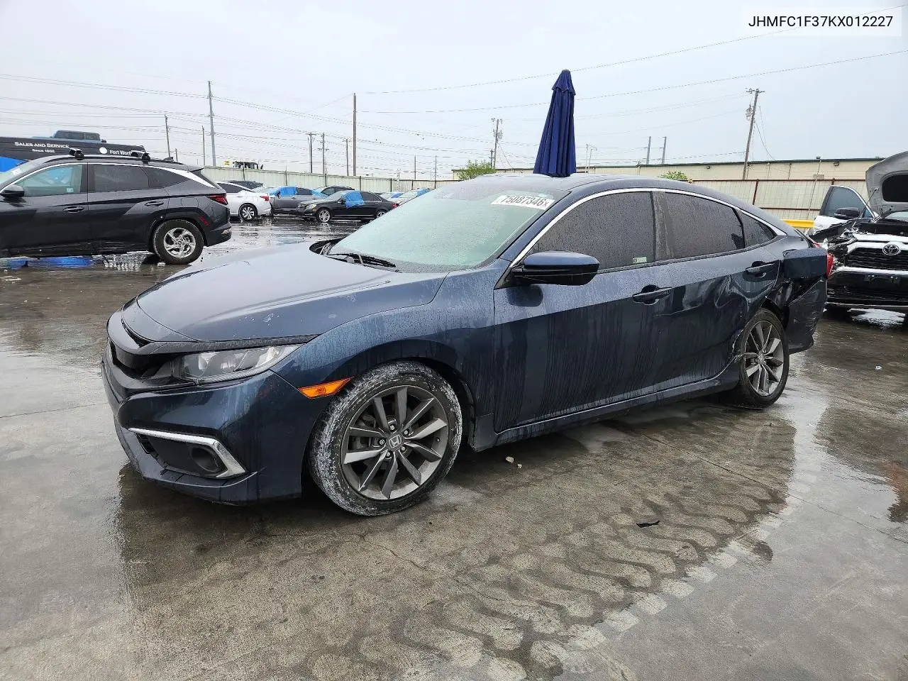 HONDA CIVIC 2019, VIN JHMFC1F37KX012227