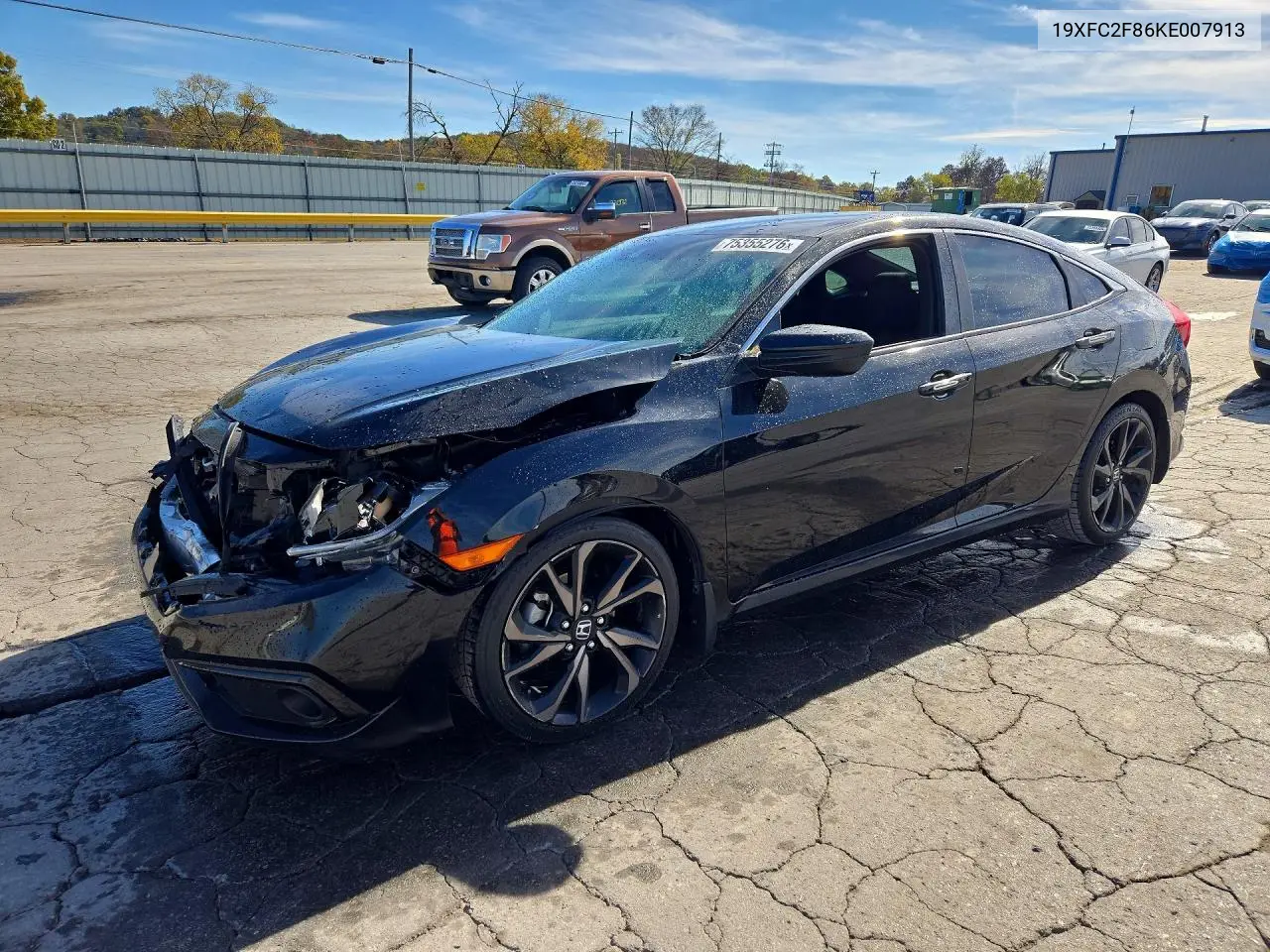 HONDA CIVIC 2019, VIN 19XFC2F86KE007913