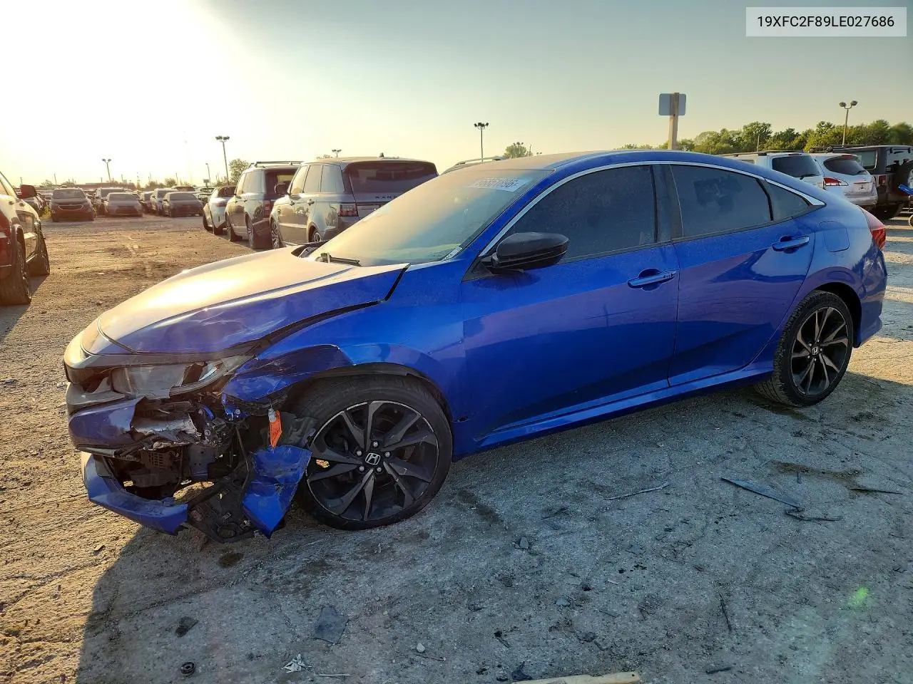 HONDA CIVIC 2020, VIN 19XFC2F89LE027686