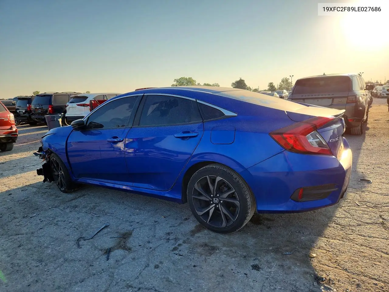 2020 HONDA CIVIC VIN 19XFC2F89LE027686 — фото 2