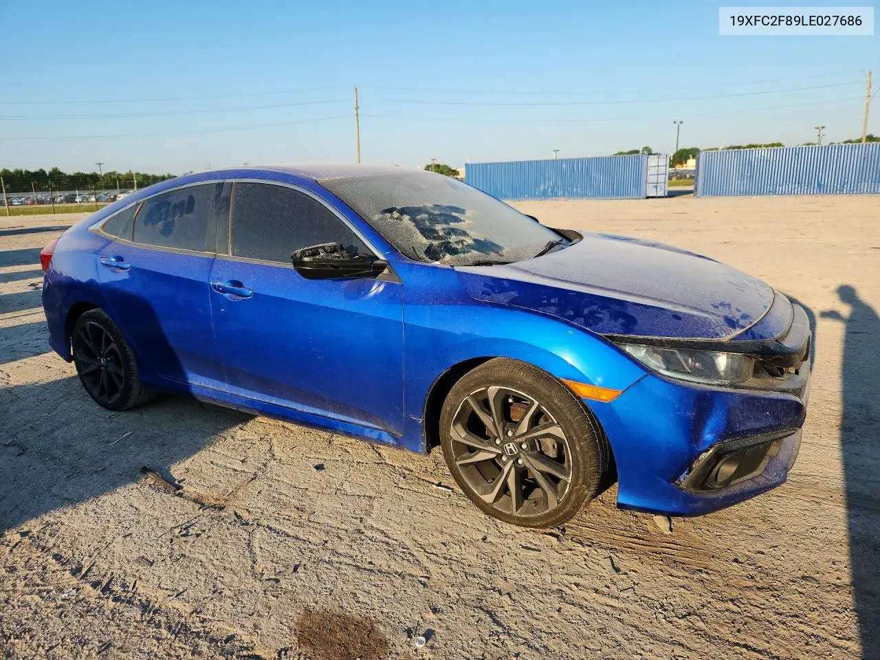 2020 HONDA CIVIC VIN 19XFC2F89LE027686 — фото 4