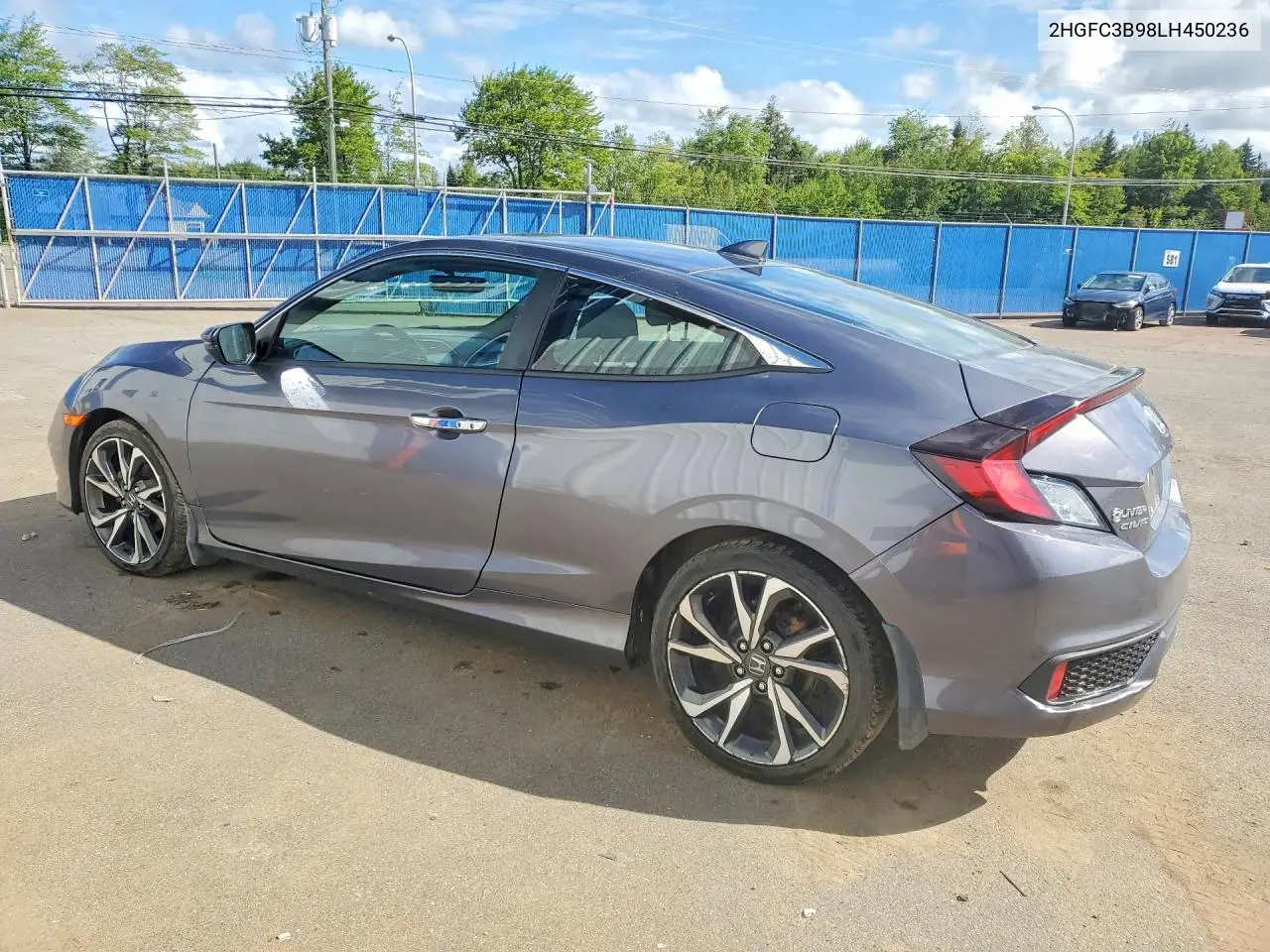 2020 HONDA CIVIC VIN 2HGFC3B98LH450236 — фото 2