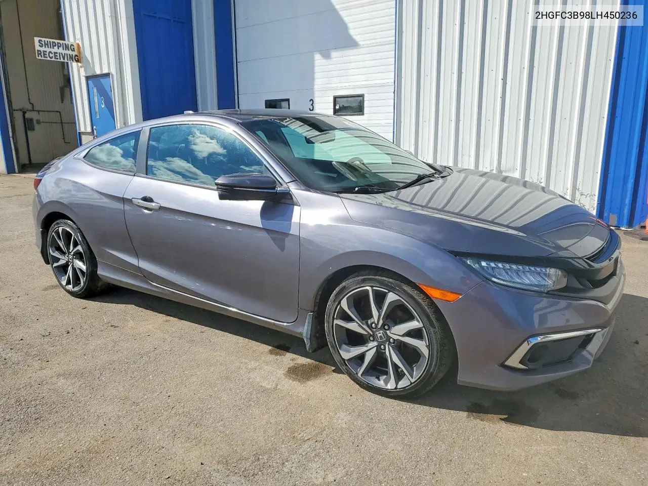 2020 HONDA CIVIC VIN 2HGFC3B98LH450236 — фото 4