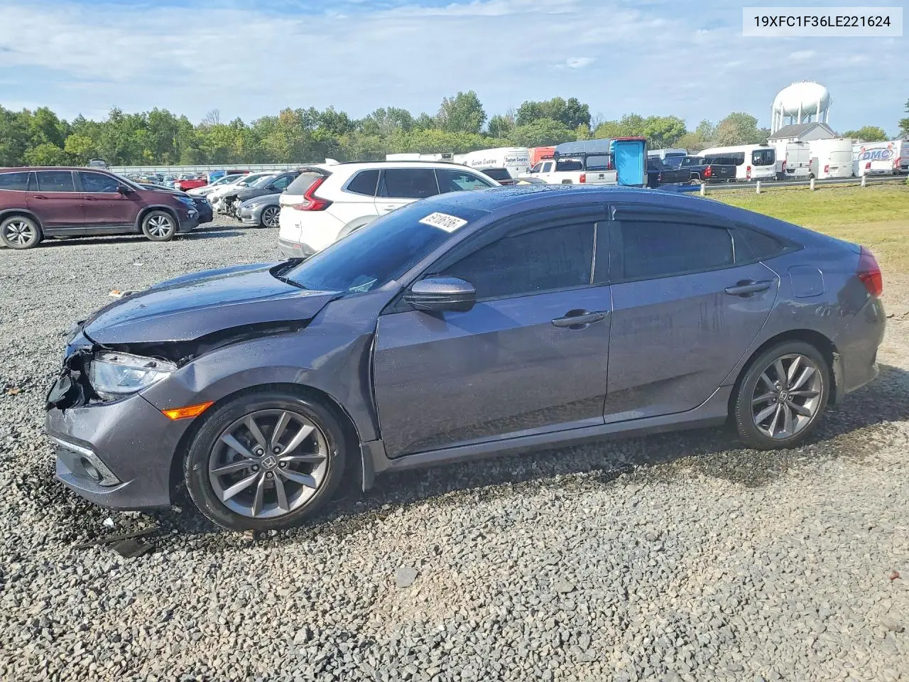 HONDA CIVIC 2020, VIN 19XFC1F36LE221624
