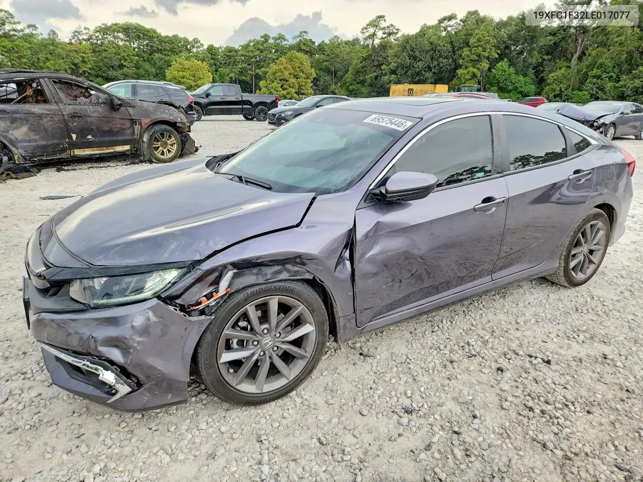 HONDA CIVIC 2020, VIN 19XFC1F32LE017077