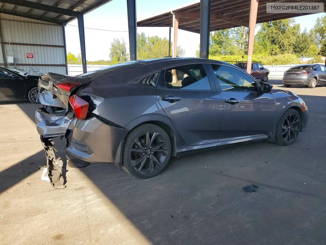 2020 HONDA CIVIC VIN 19XFC2F84LE201387 — фото 3