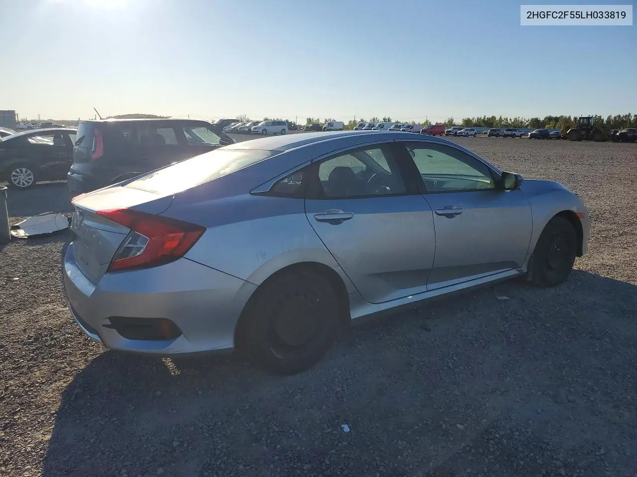2020 HONDA CIVIC VIN 2HGFC2F55LH033819 — фото 3