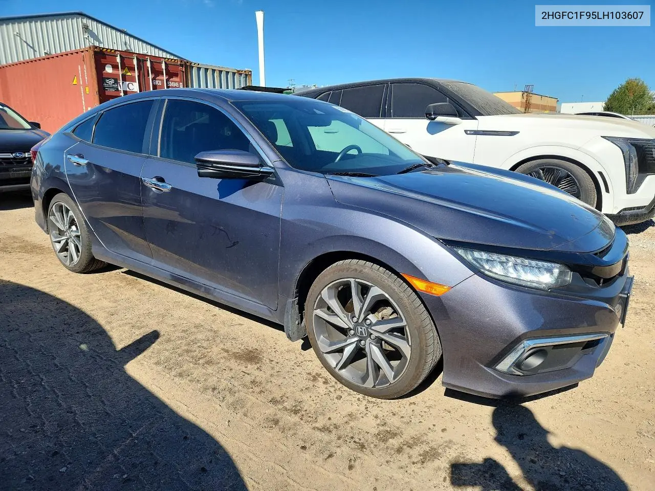 2020 HONDA CIVIC VIN 2HGFC1F95LH103607 — фото 4