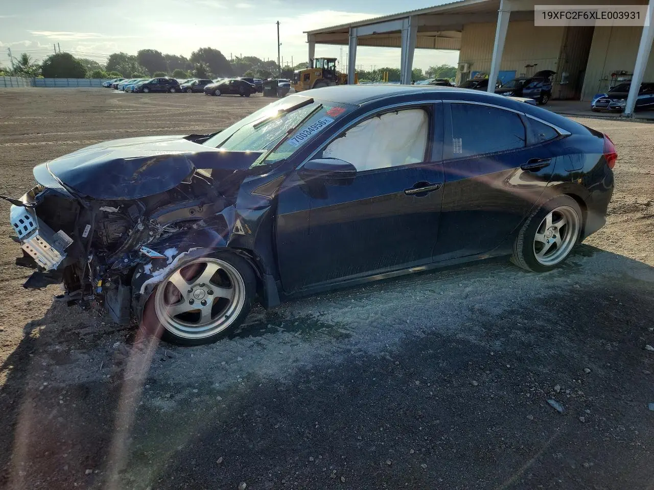 HONDA CIVIC 2020, VIN 19XFC2F6XLE003931
