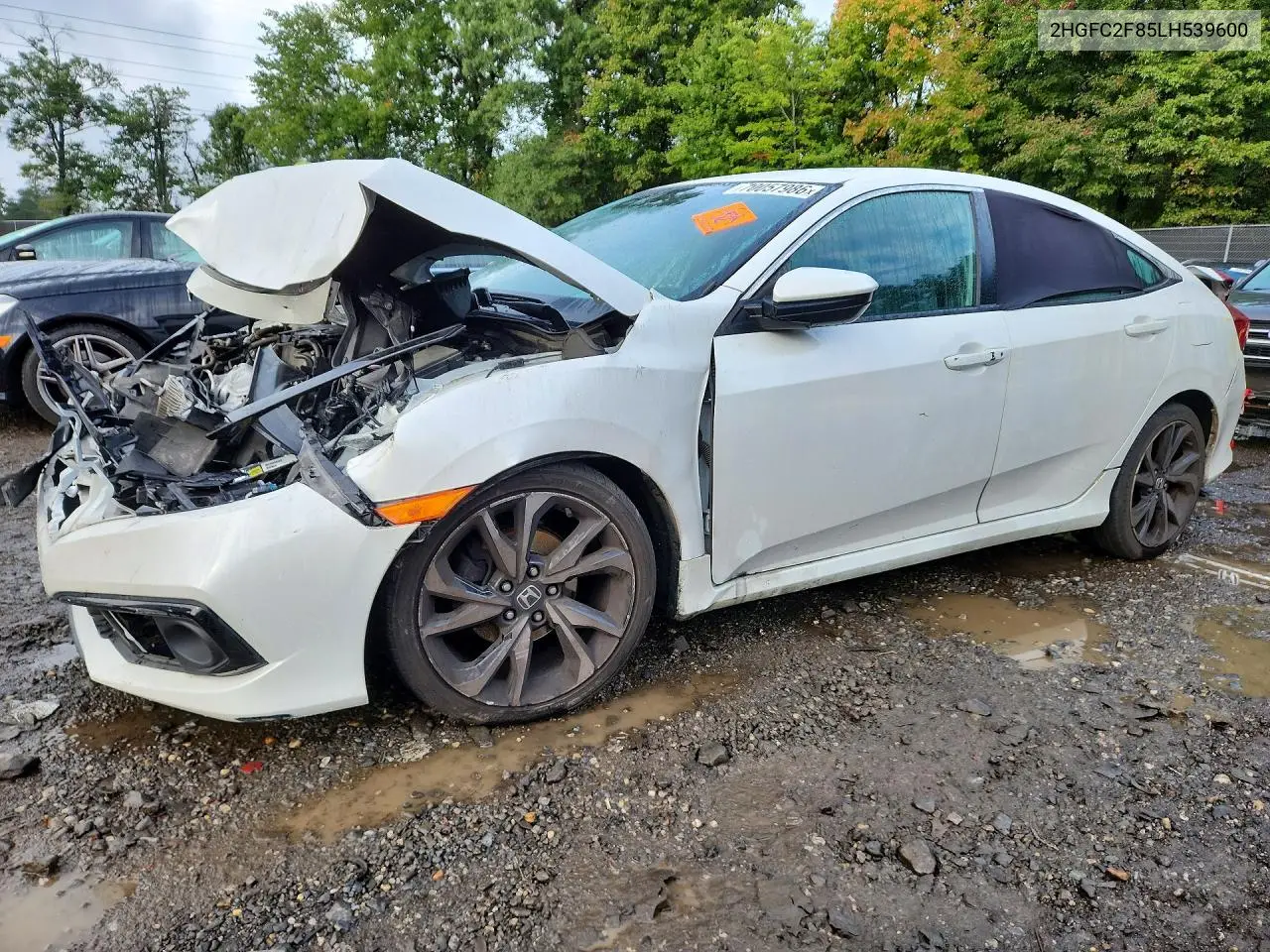 HONDA CIVIC 2020, VIN 2HGFC2F85LH539600