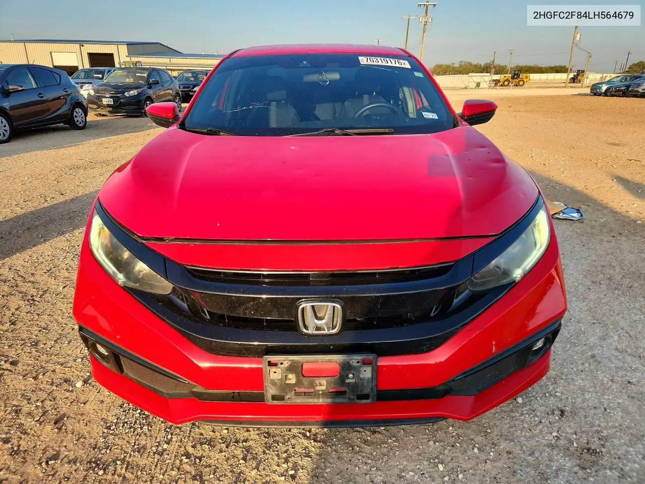 2020 HONDA CIVIC VIN 2HGFC2F84LH564679 — фото 5