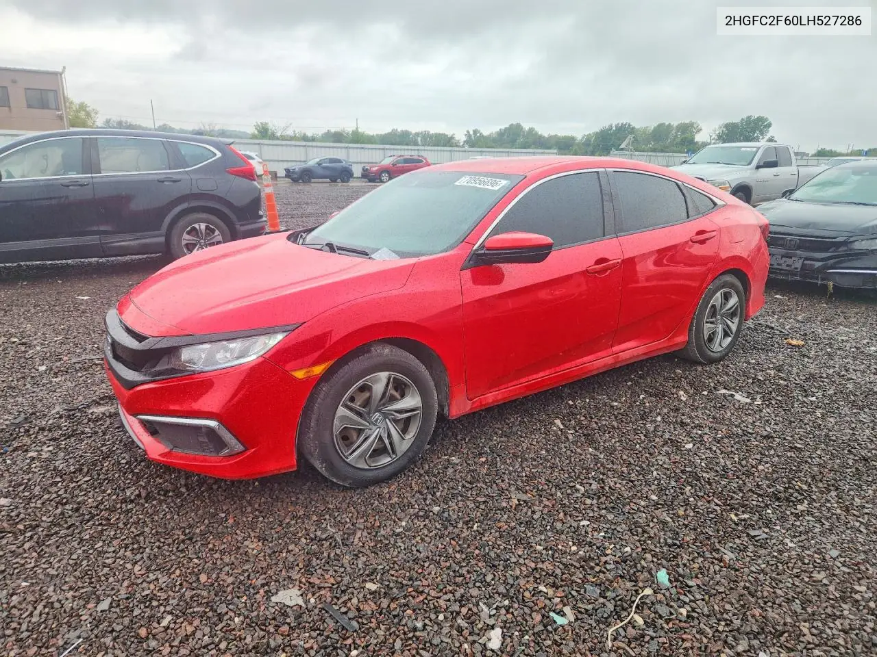 HONDA CIVIC 2020, VIN 2HGFC2F60LH527286