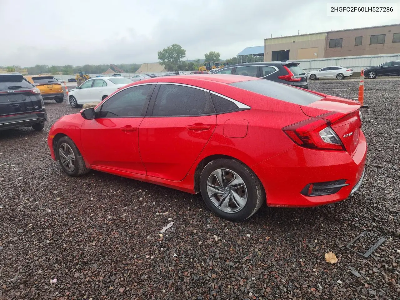 2020 HONDA CIVIC VIN 2HGFC2F60LH527286 — фото 2