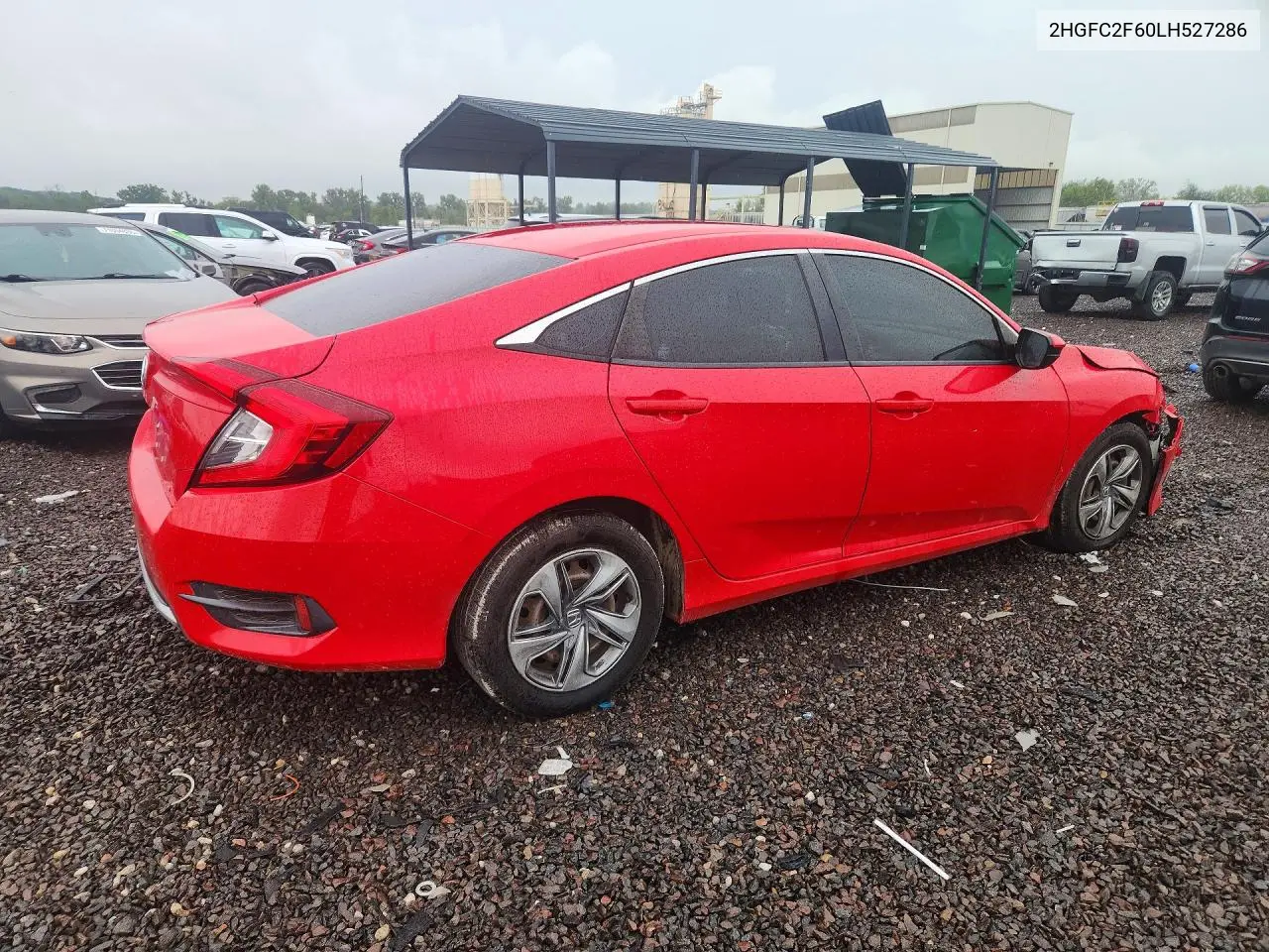 2020 HONDA CIVIC VIN 2HGFC2F60LH527286 — фото 3