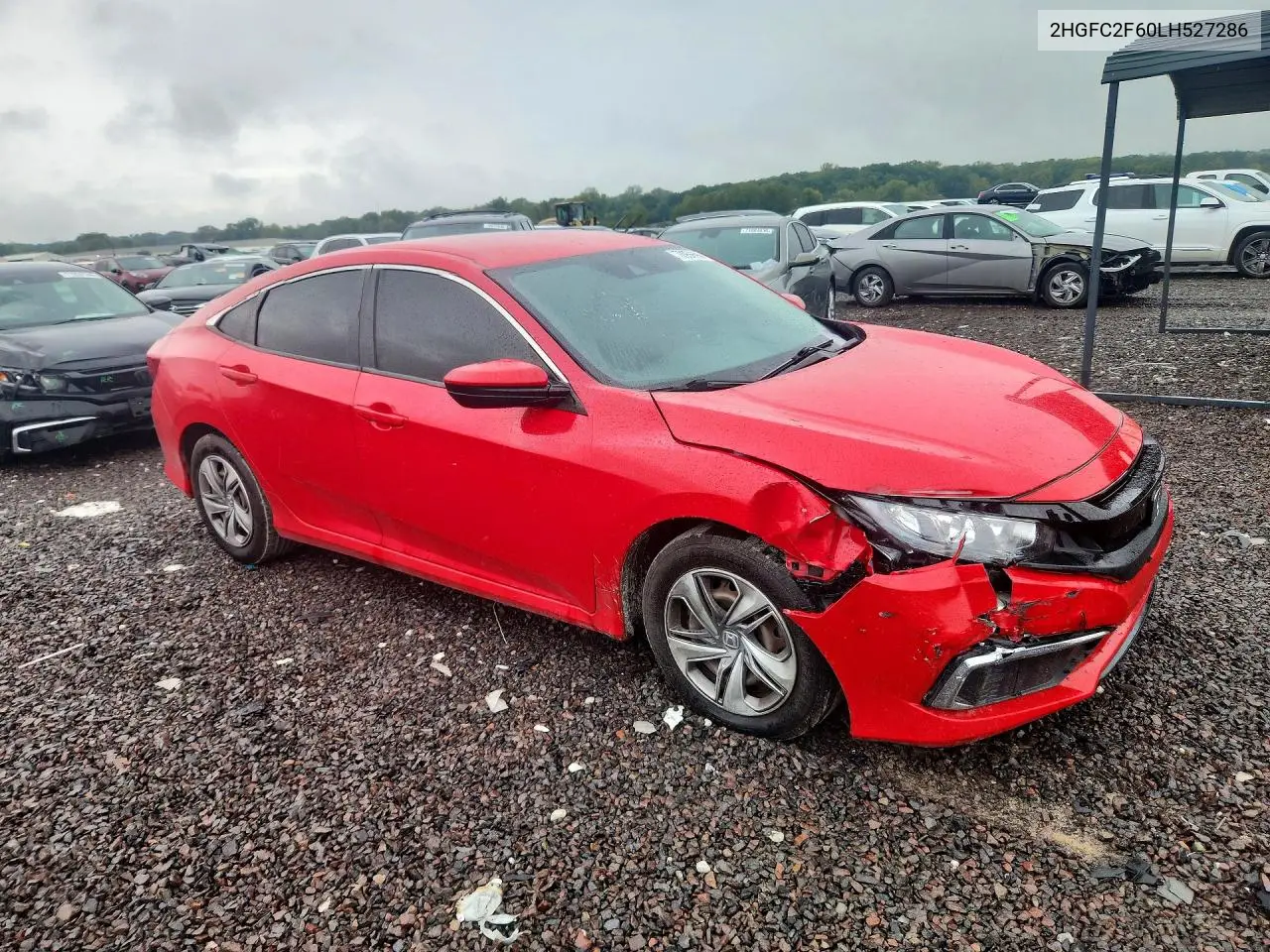 2020 HONDA CIVIC VIN 2HGFC2F60LH527286 — фото 4