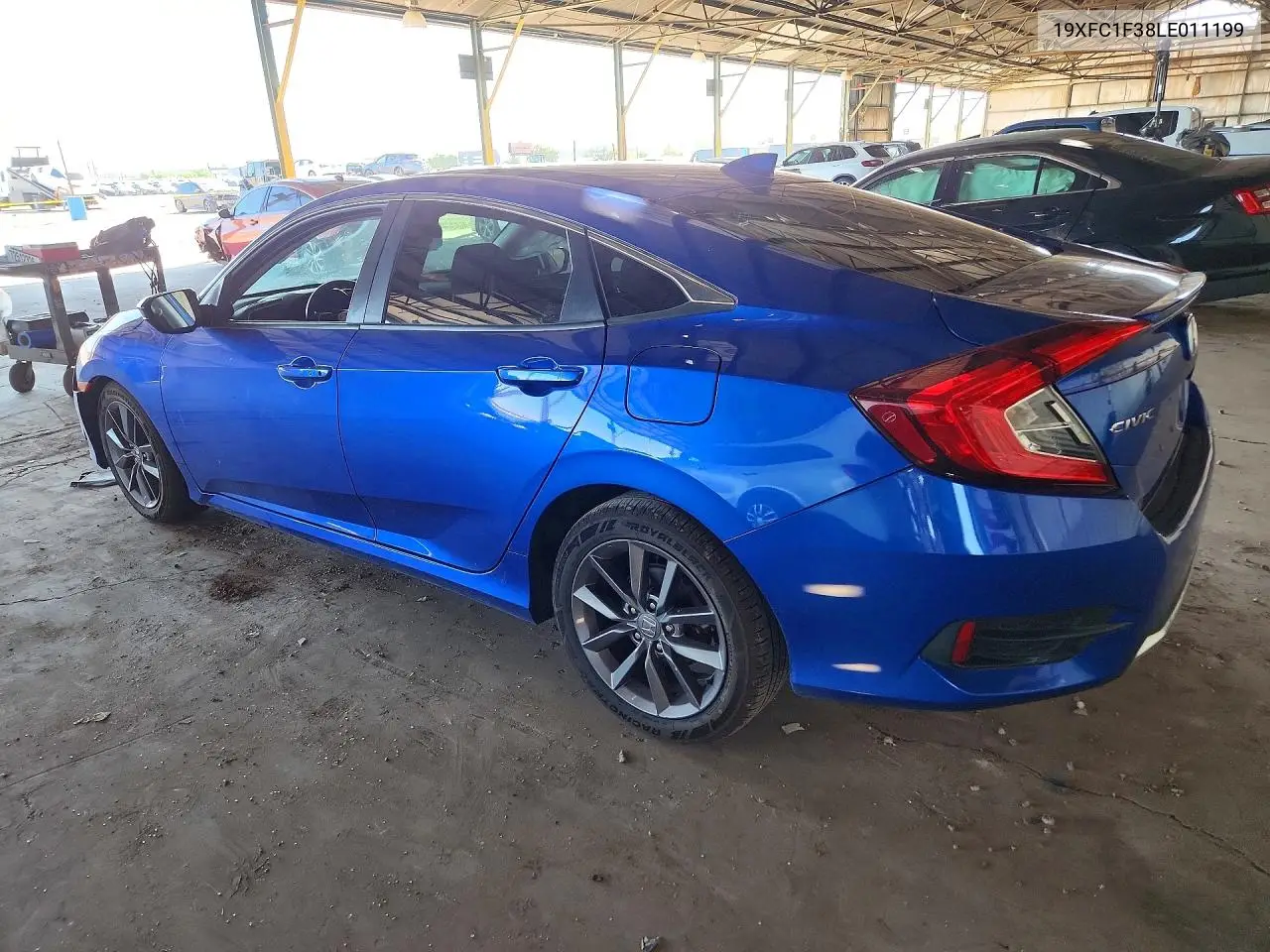 2020 HONDA CIVIC VIN 19XFC1F38LE011199 — фото 2