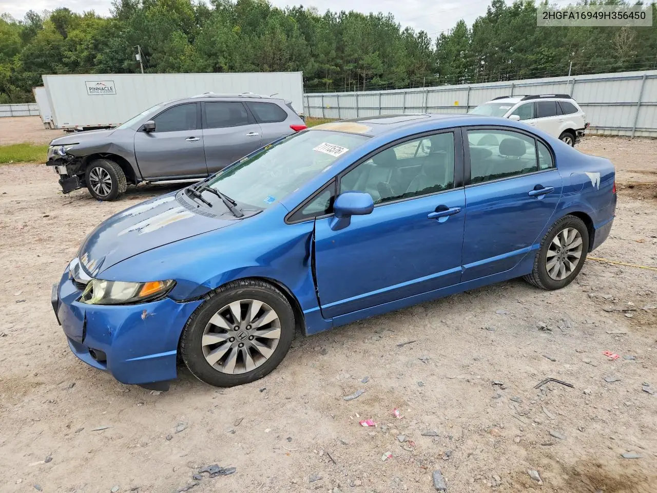 HONDA CIVIC 2020, VIN 2HGFA16949H356450