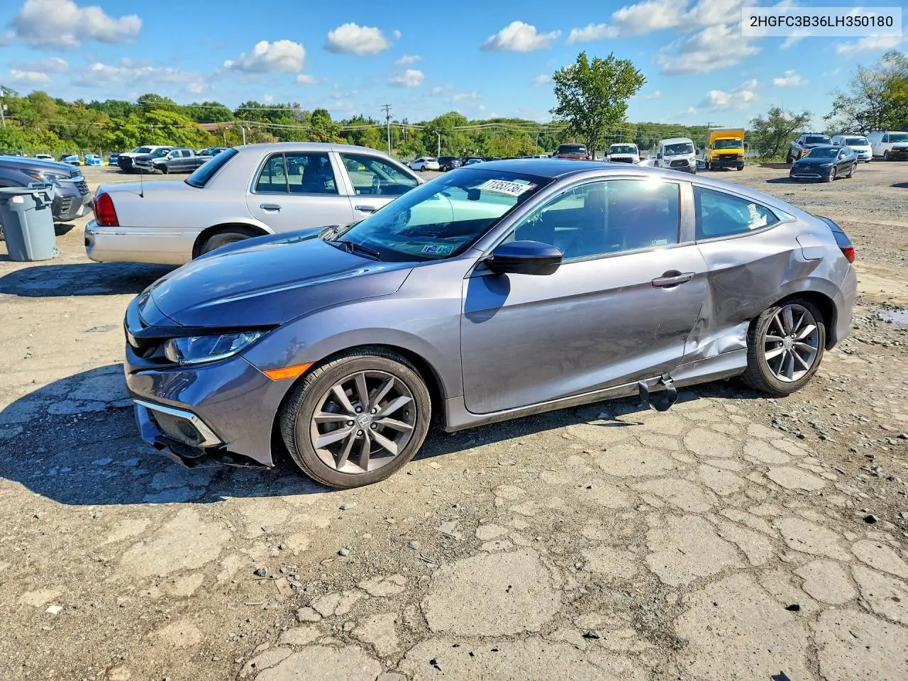 HONDA CIVIC 2020, VIN 2HGFC3B36LH350180