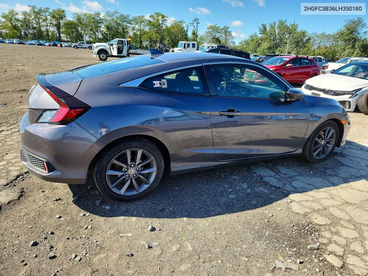 2020 HONDA CIVIC VIN 2HGFC3B36LH350180 — фото 3