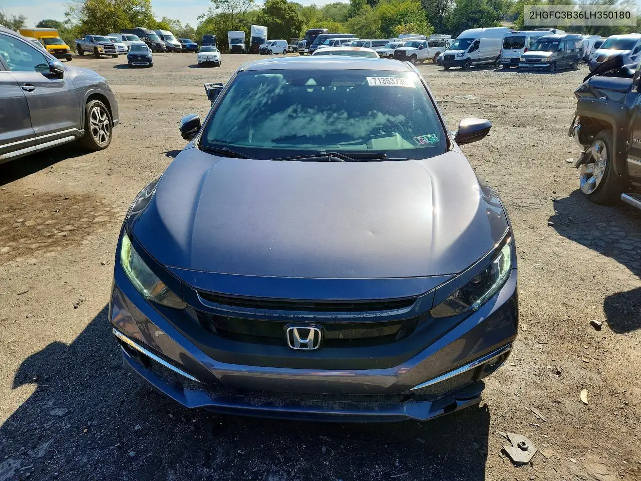 2020 HONDA CIVIC VIN 2HGFC3B36LH350180 — фото 5
