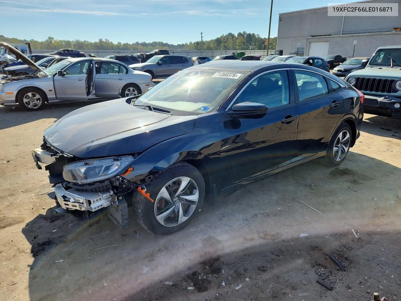 HONDA CIVIC 2020, VIN 19XFC2F66LE016871