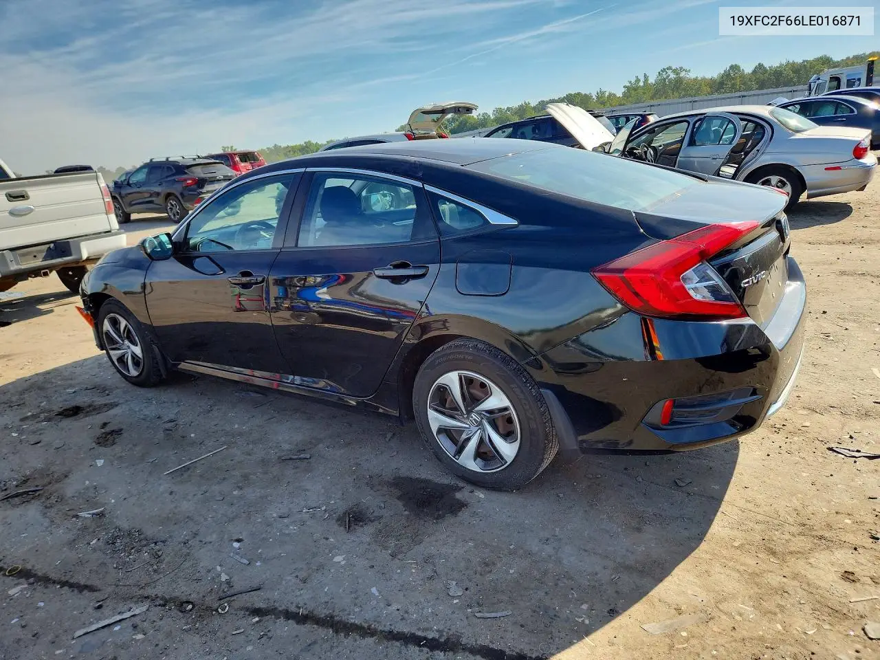 2020 HONDA CIVIC VIN 19XFC2F66LE016871 — фото 2