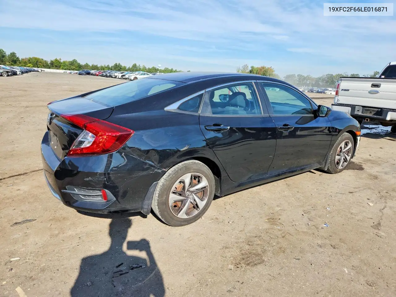 2020 HONDA CIVIC VIN 19XFC2F66LE016871 — фото 3