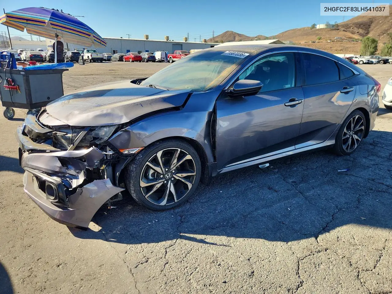 HONDA CIVIC 2020, VIN 2HGFC2F83LH541037