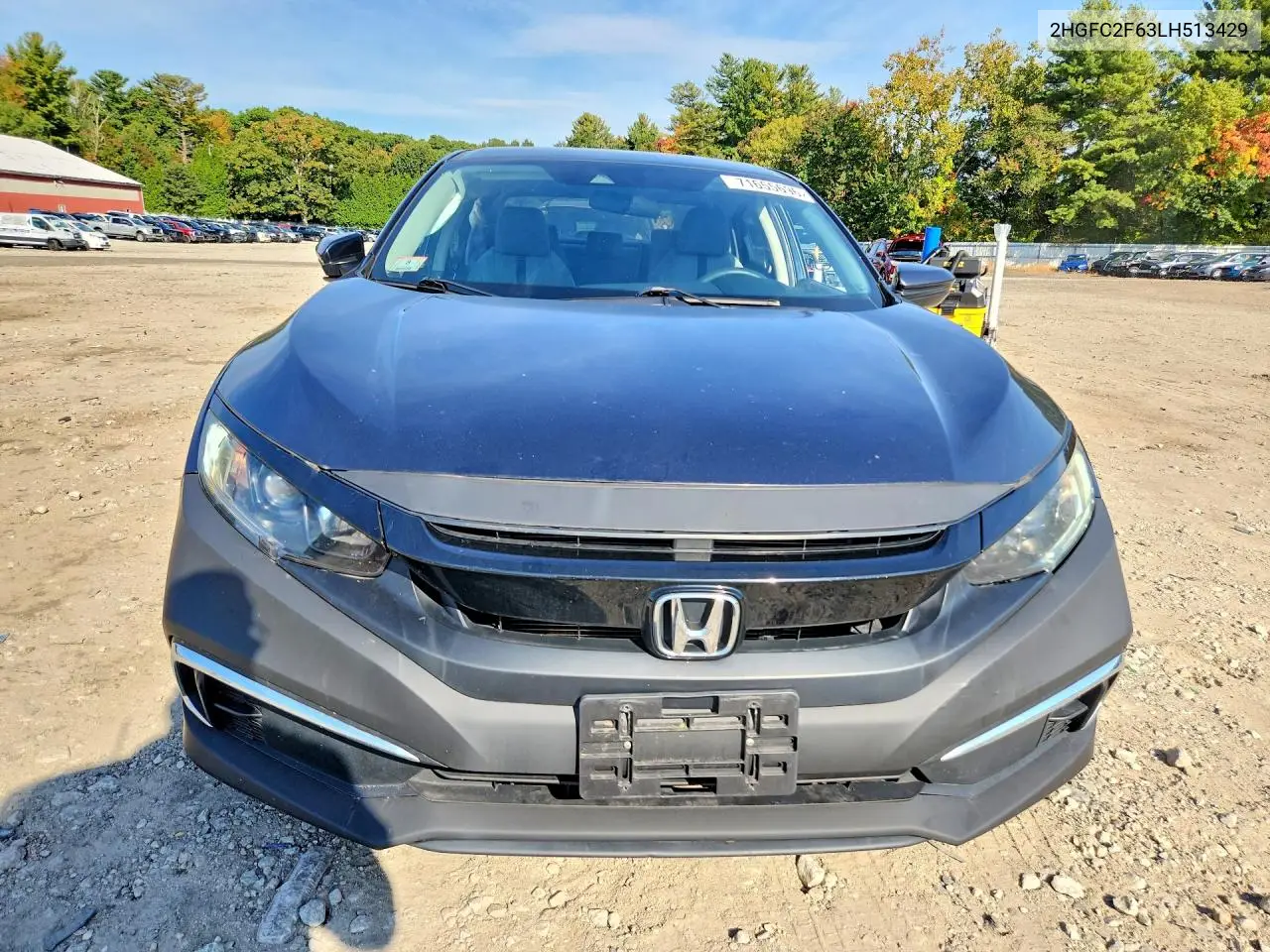 2020 HONDA CIVIC VIN 2HGFC2F63LH513429 — фото 5