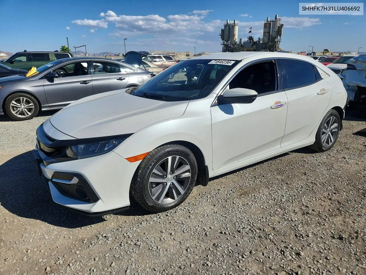 HONDA CIVIC 2020, VIN SHHFK7H31LU406692
