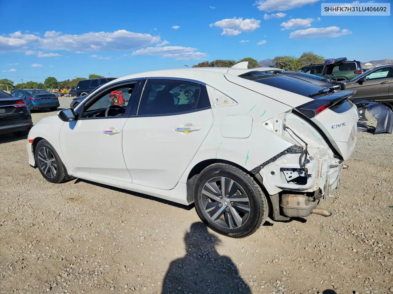 2020 HONDA CIVIC VIN SHHFK7H31LU406692 — фото 2
